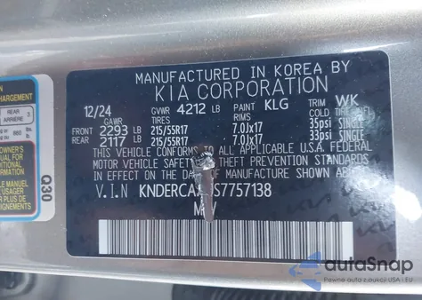 2025 Kia Seltos Ex из США, поврежденный, VIN KNDERCAA0S7757138